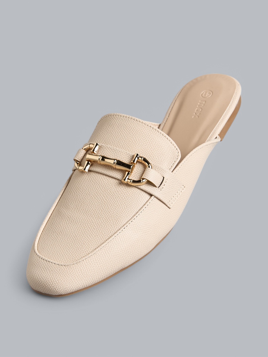 Metal Accent Slip-On Shoes