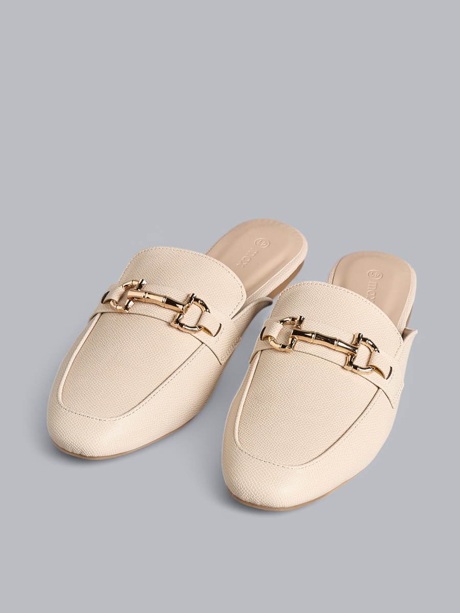Metal Accent Slip-On Shoes
