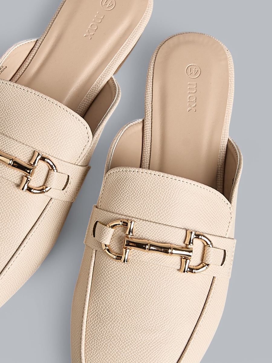 Metal Accent Slip-On Shoes