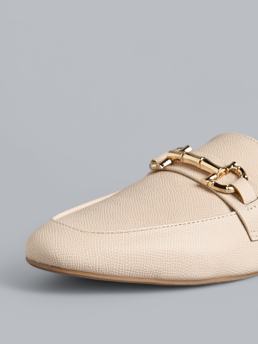 Metal Accent Slip-On Shoes