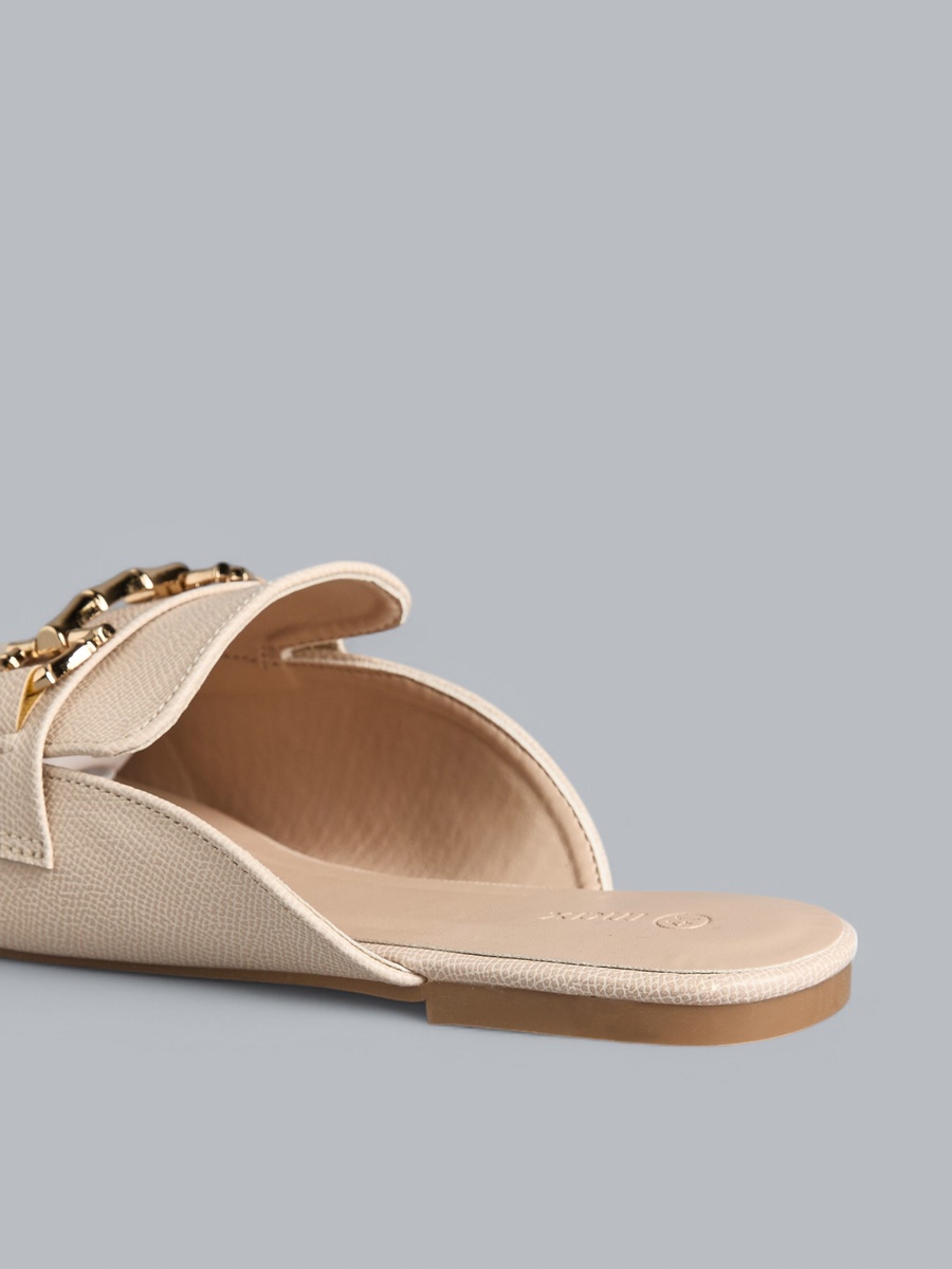 Metal Accent Slip-On Shoes