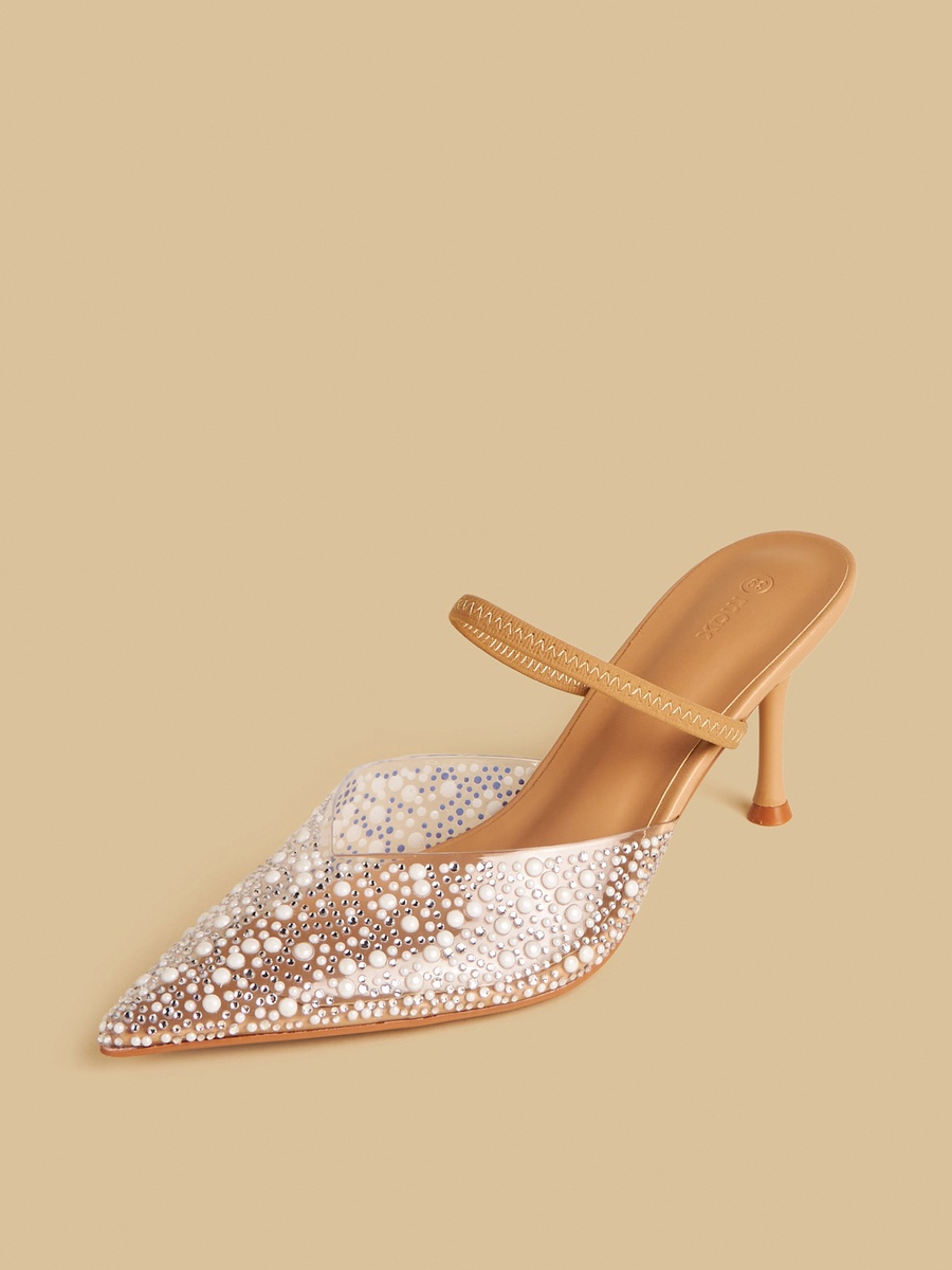 Embellished Stiletto Heel Shoes