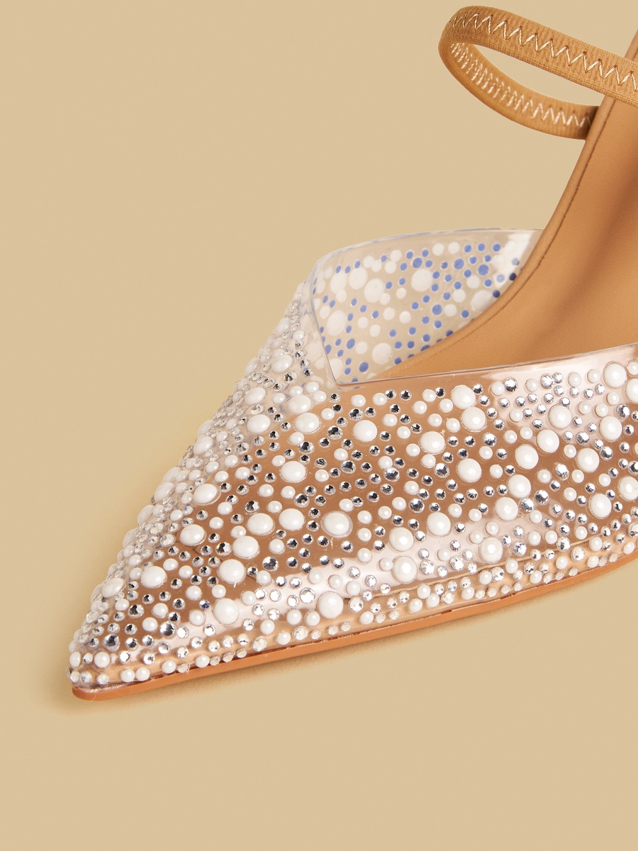 Embellished Stiletto Heel Shoes