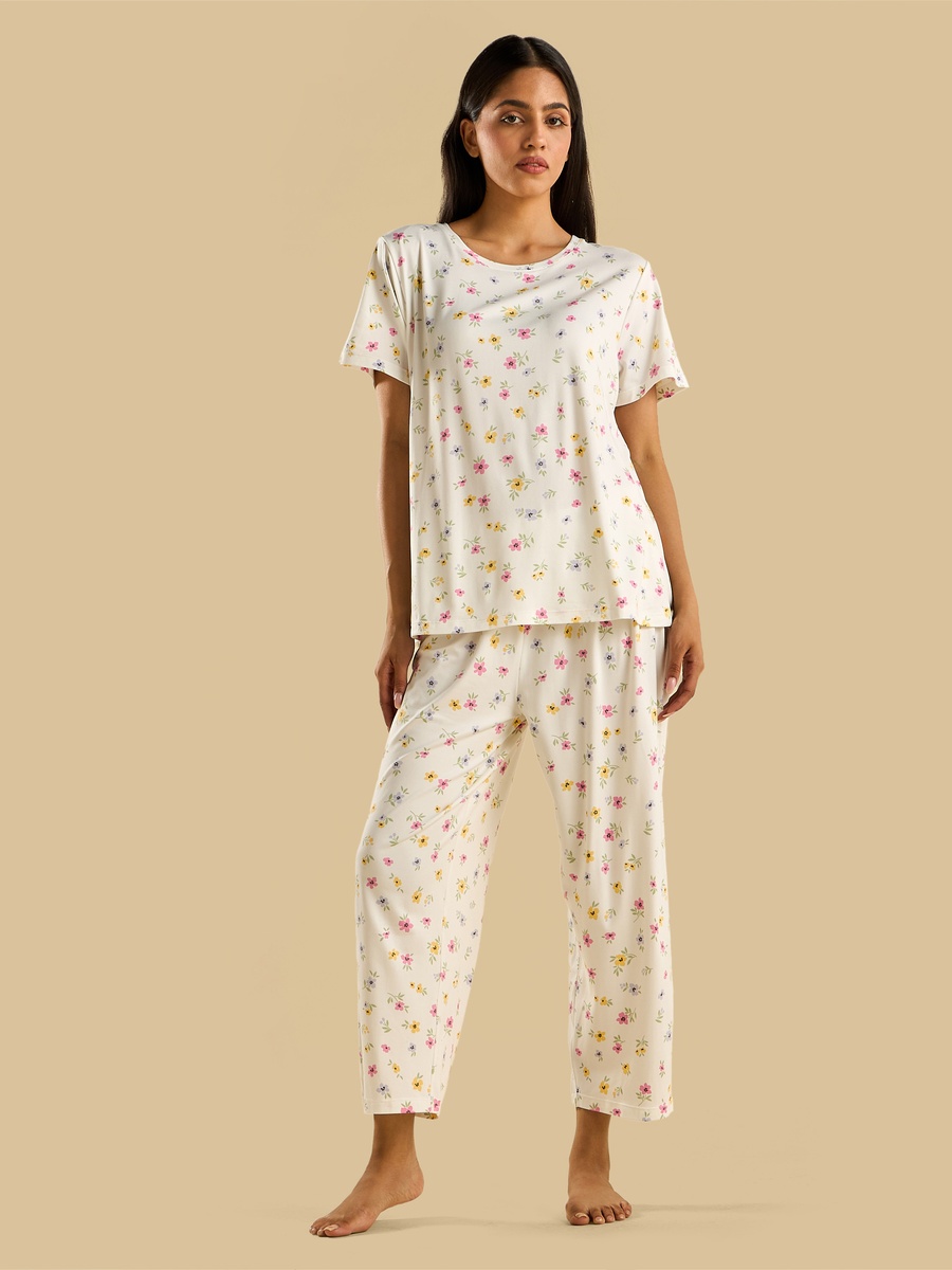 Floral Print Pyjama Set