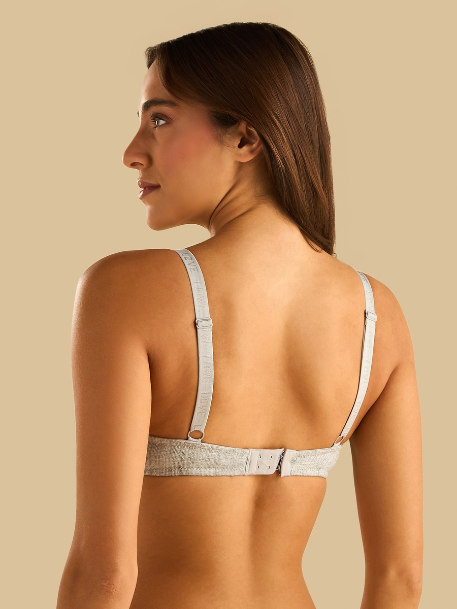 Pointelle Padded Non-Wired Comfort Bra