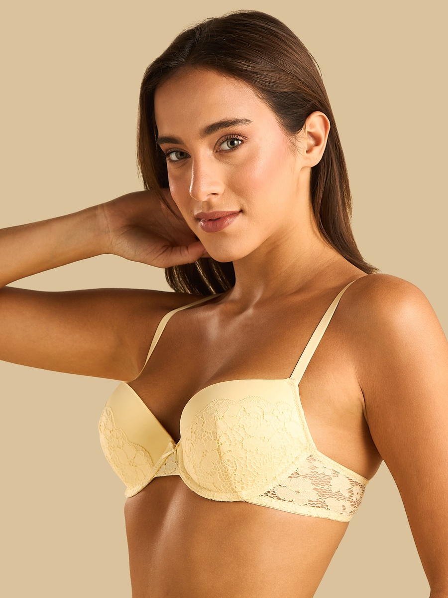 Pack of 2 - Lace Push-Up Wired Demi Bra