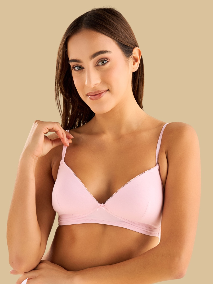 Pack of 2 - Padded Non-Wired A-Frame Bra