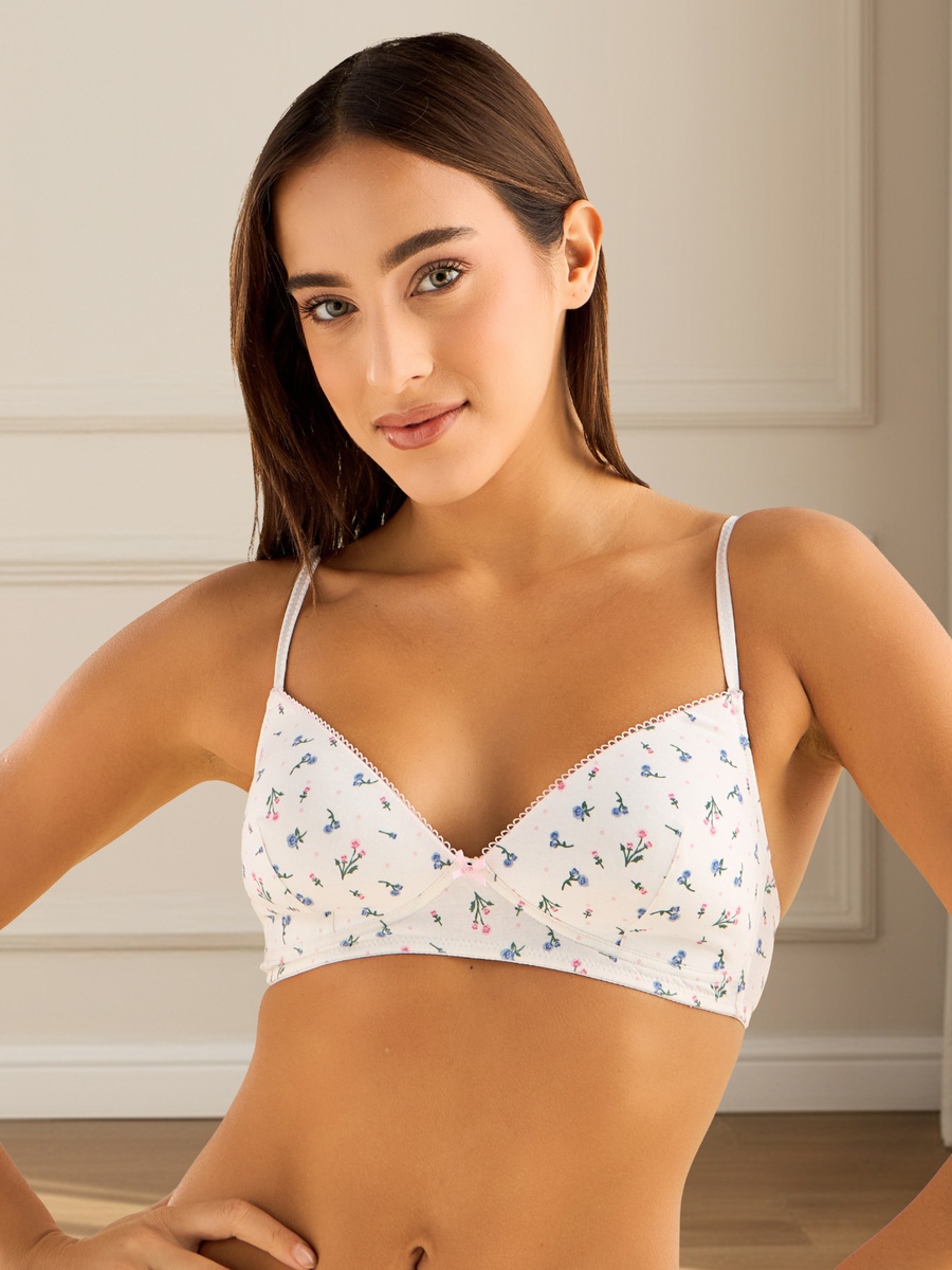 Pack of 2 - Padded Non-Wired A-Frame Bra