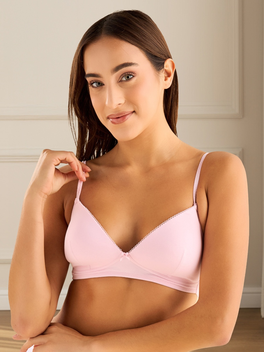 Pack of 2 - Padded Non-Wired A-Frame Bra