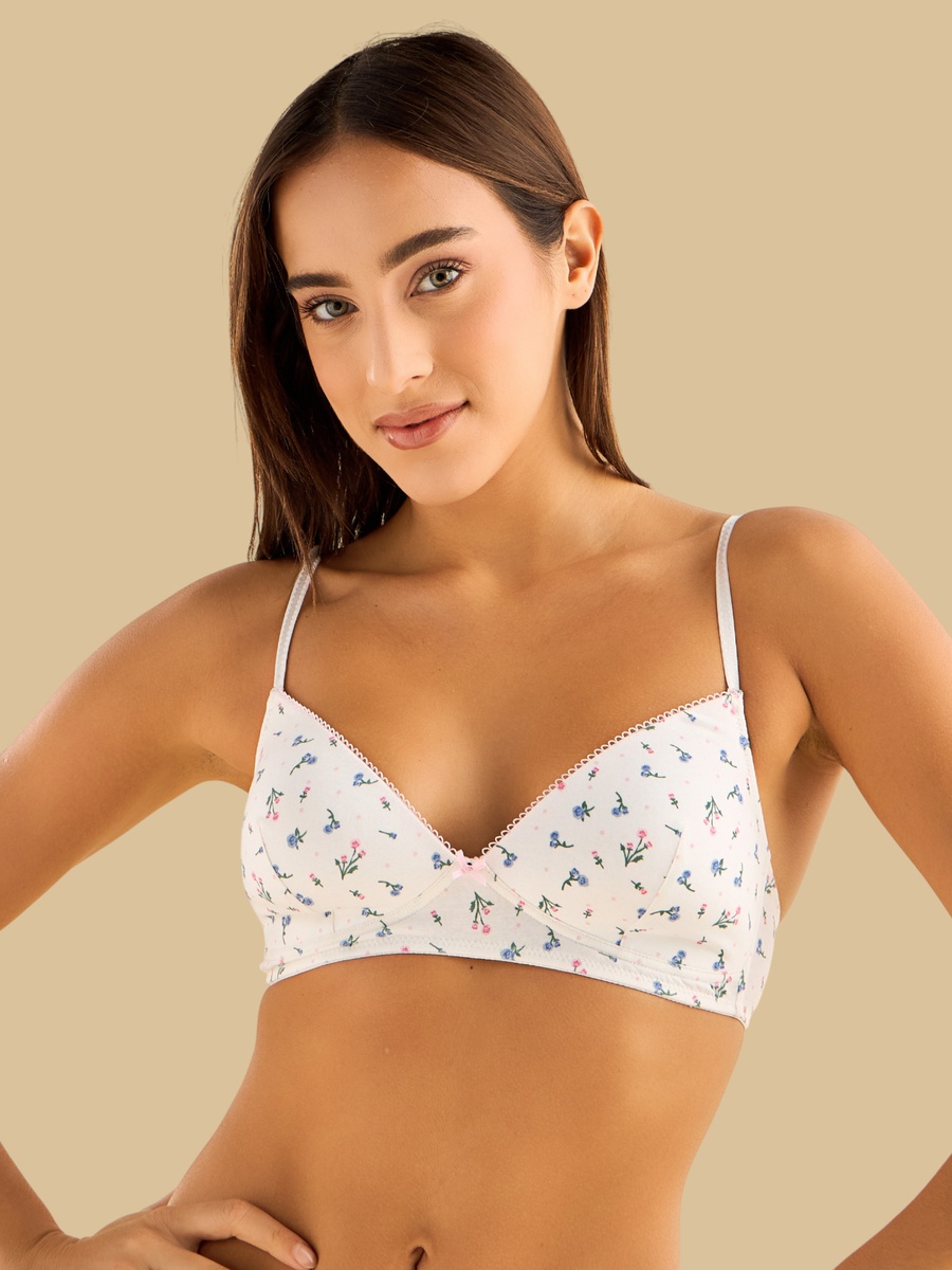 Pack of 2 - Padded Non-Wired A-Frame Bra