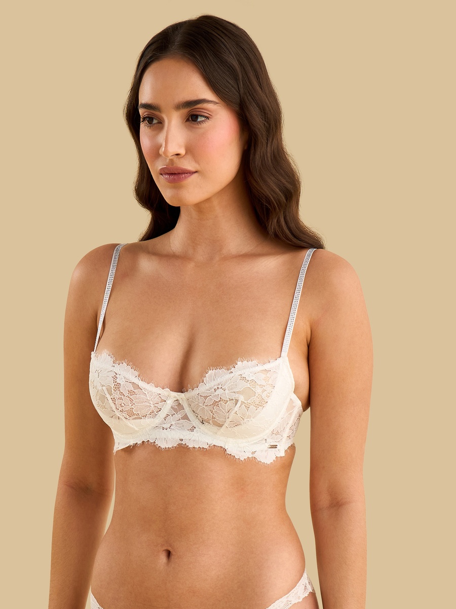 Lace Non-Padded Wired Demi Sling Bra