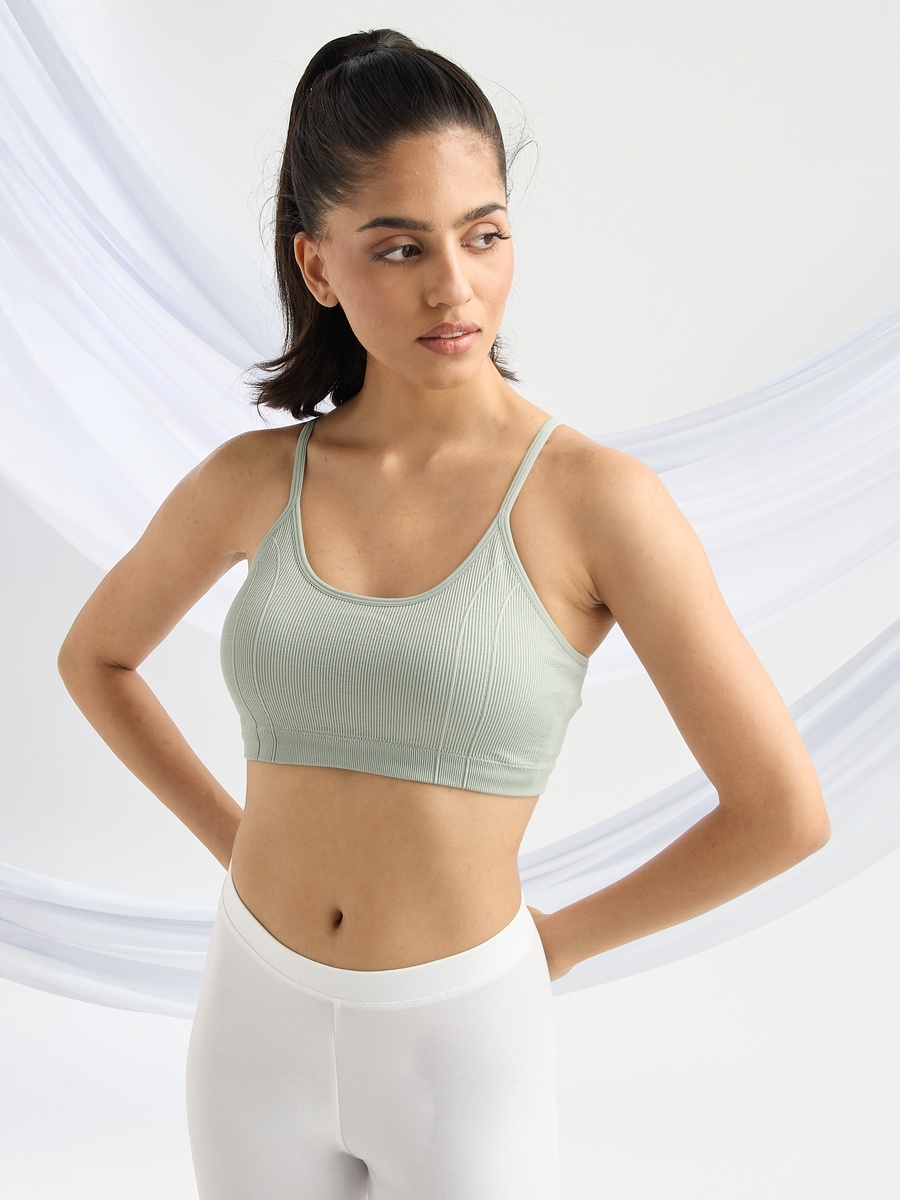 Pack of 2 - Ribbed Seamless Sports Bra