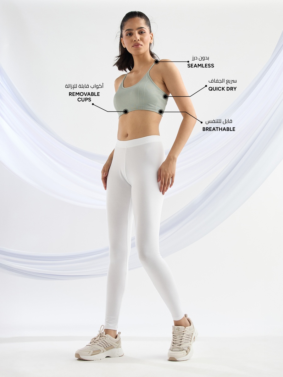 Pack of 2 - Ribbed Seamless Sports Bra