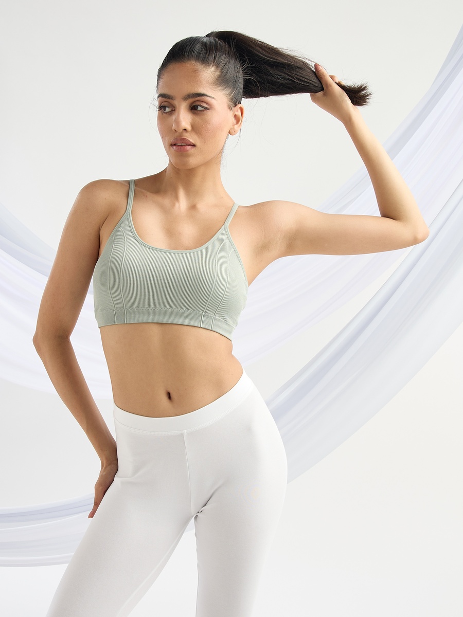 Pack of 2 - Ribbed Seamless Sports Bra