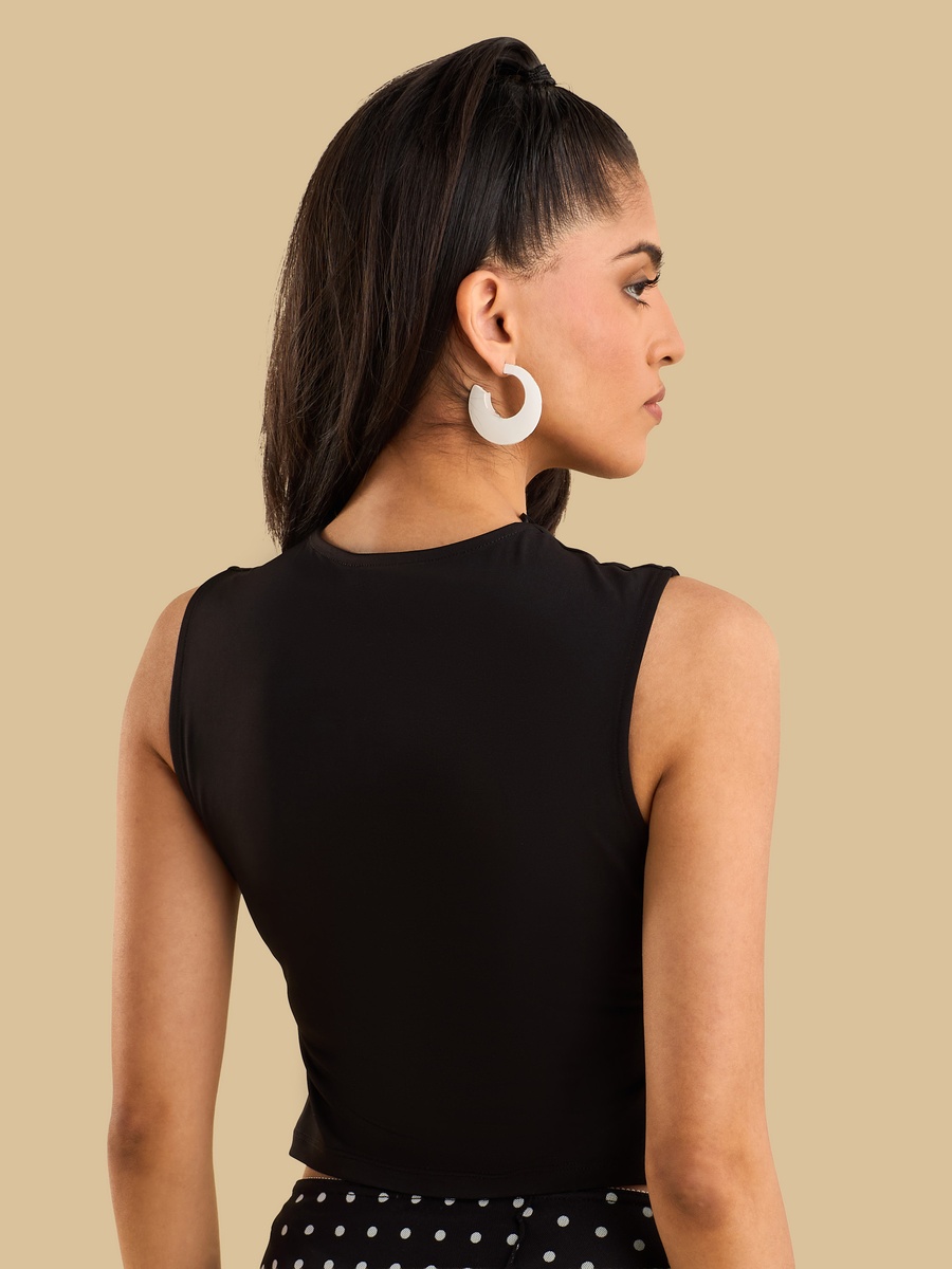Ruched Sleeveless Top
