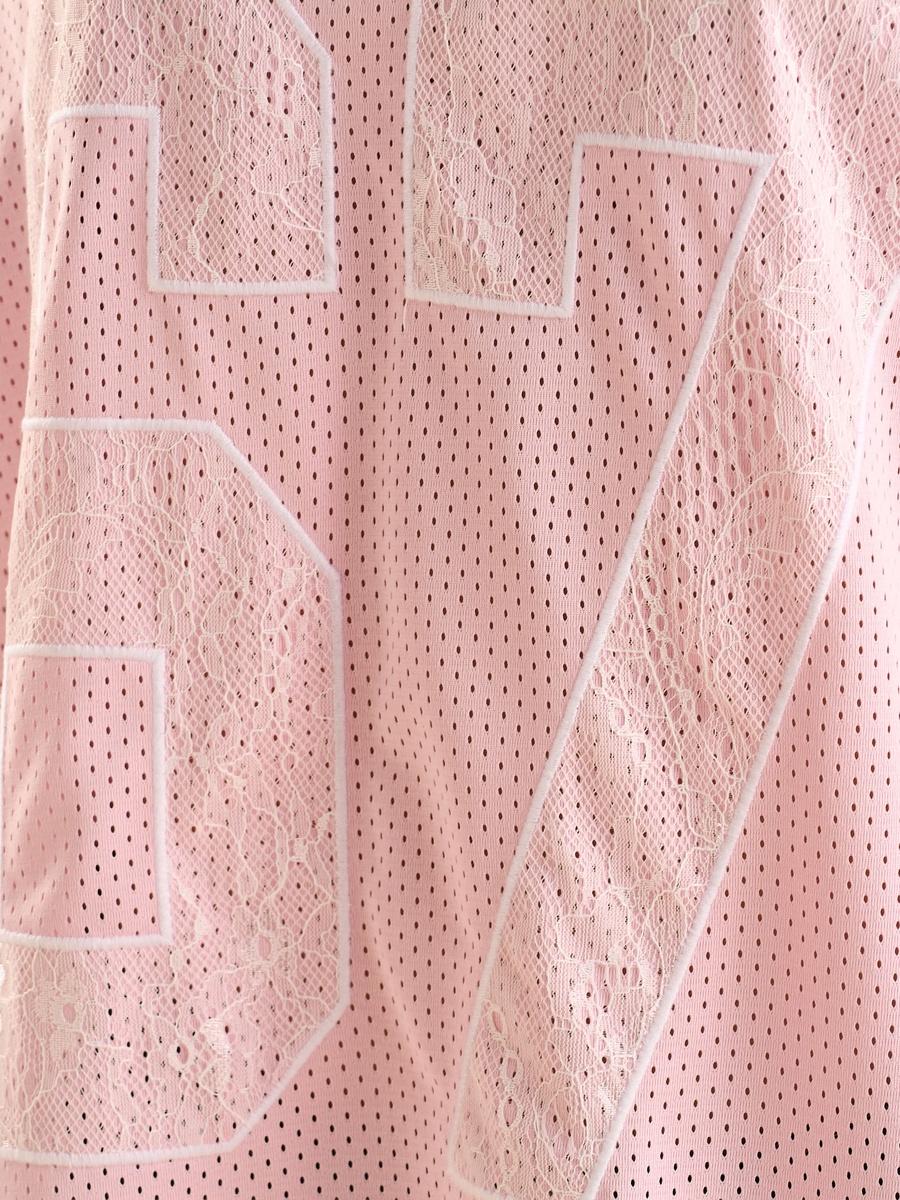 Applique Accent Oversized Jersey T-Shirt