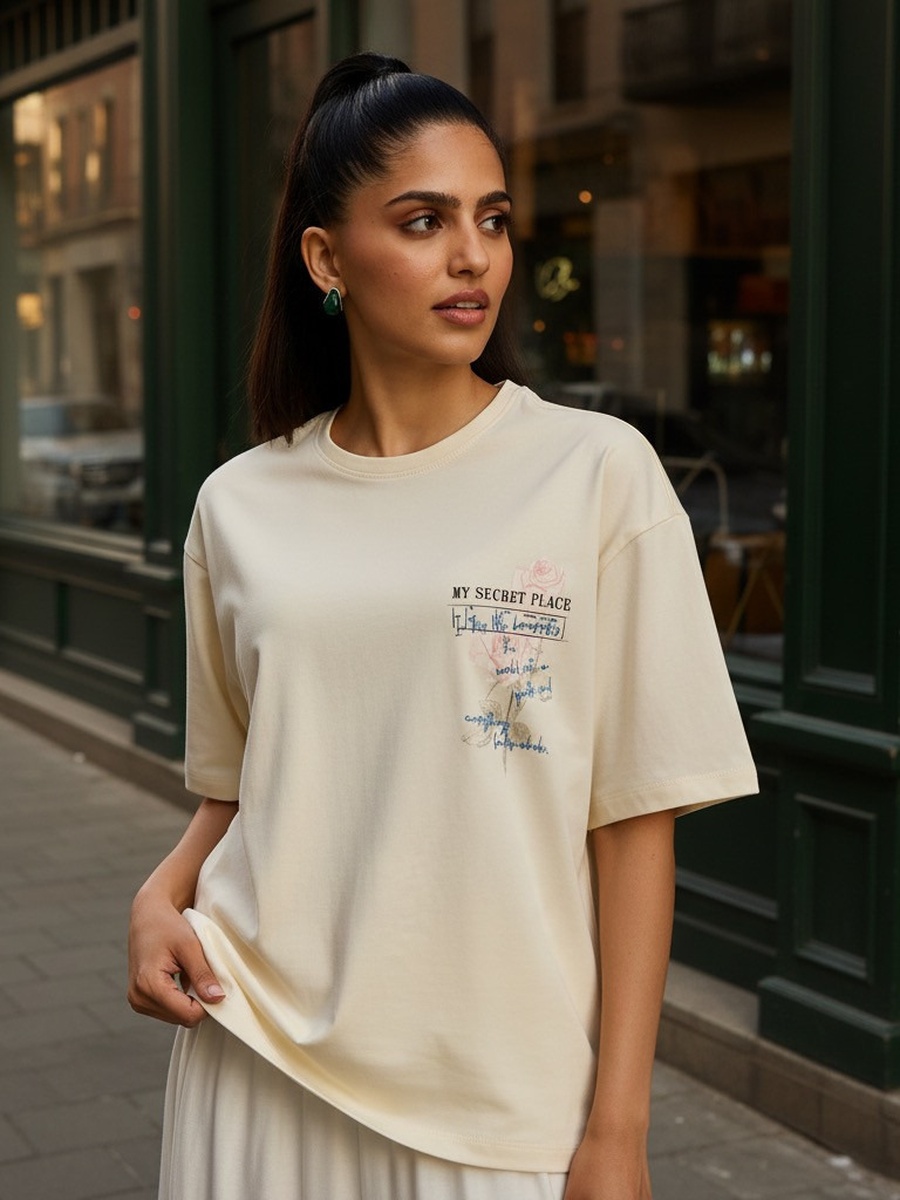 Graphic Print Boxy T-Shirt
