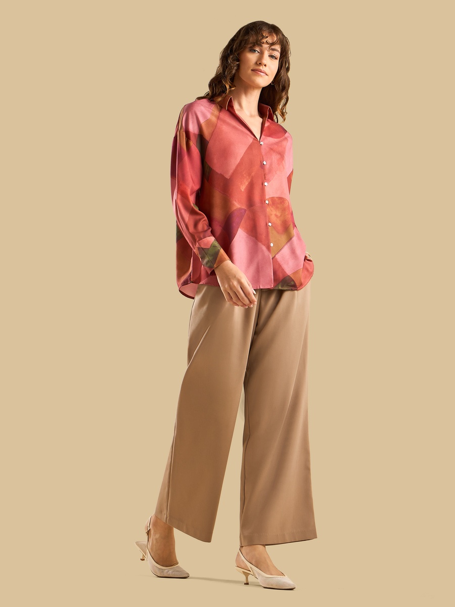 Oversized Crepe Shirt