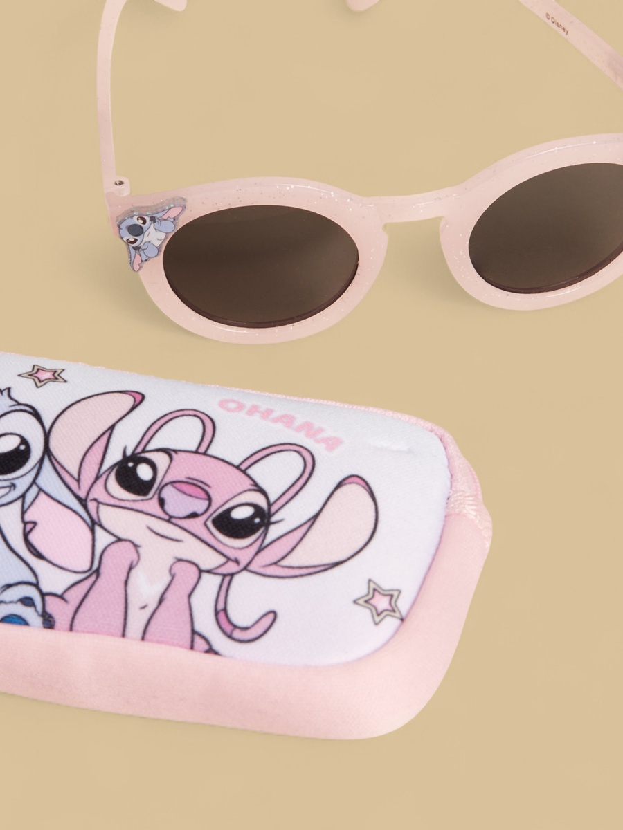 Stitch and Angel Accent Sunglasses with Case
