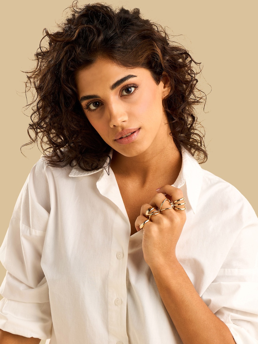 Pack of 5 - Assorted Metallic Ring