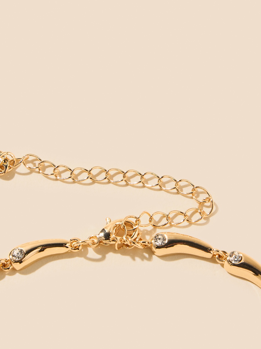 Embellished Necklace and Bracelet Set