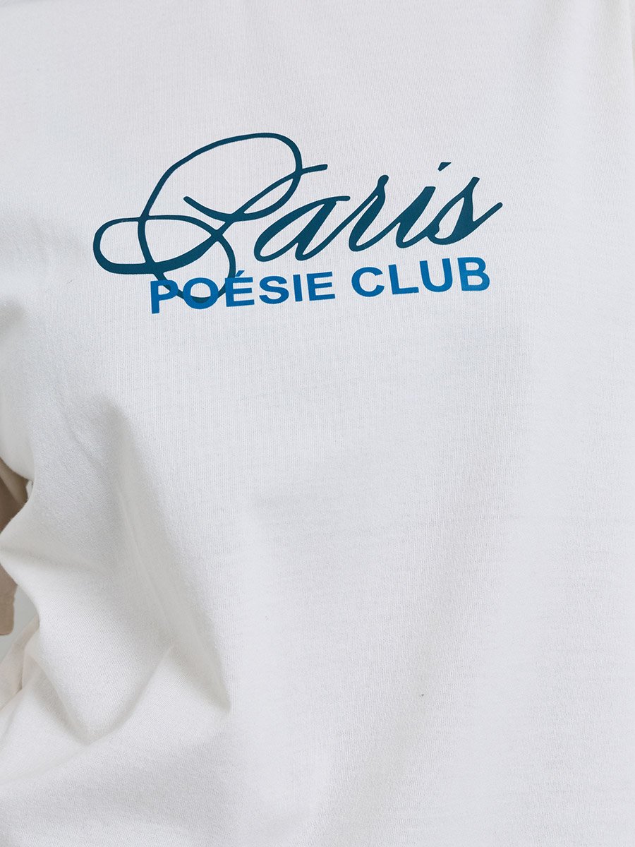 White Slogan Print Oversized Cotton T-Shirt