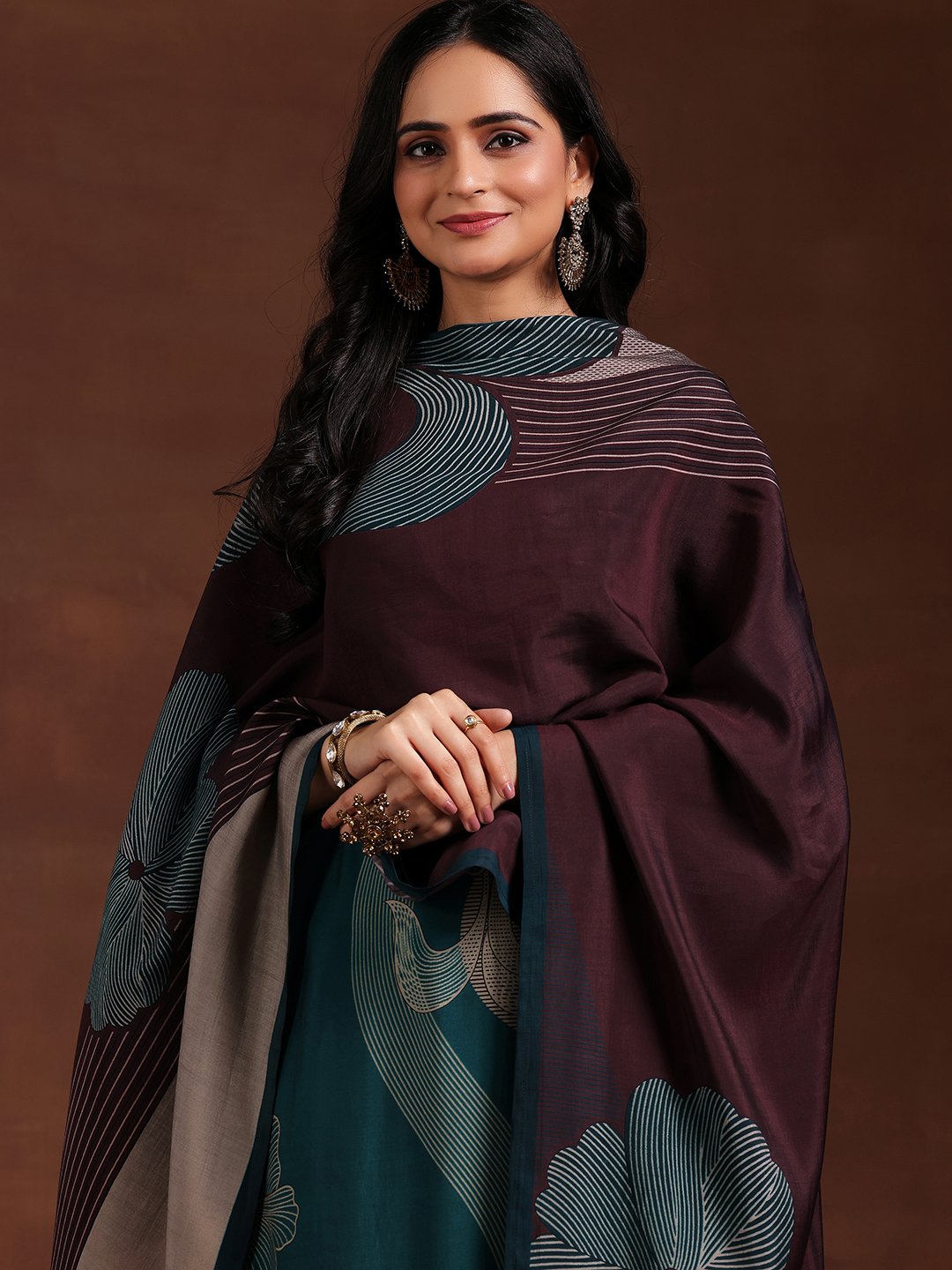 Blue Printed Kurta Set