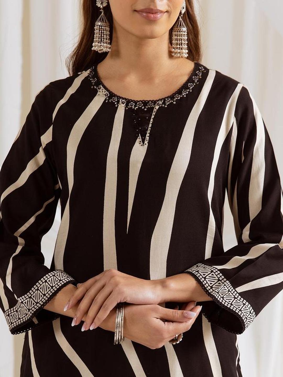 Rayon Printed Straight Kurta and Pants Set