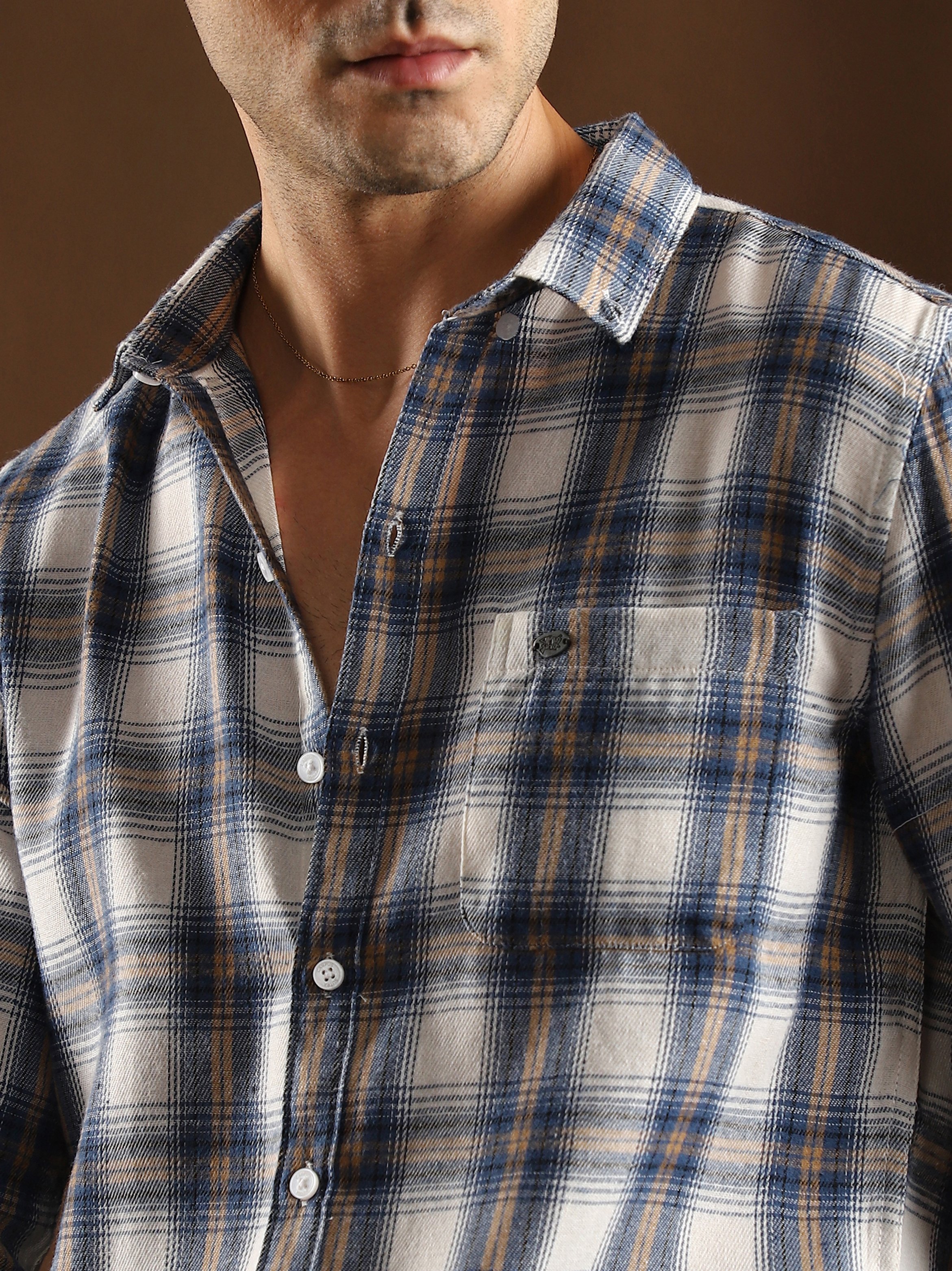 Men Checkered Regular Shirt