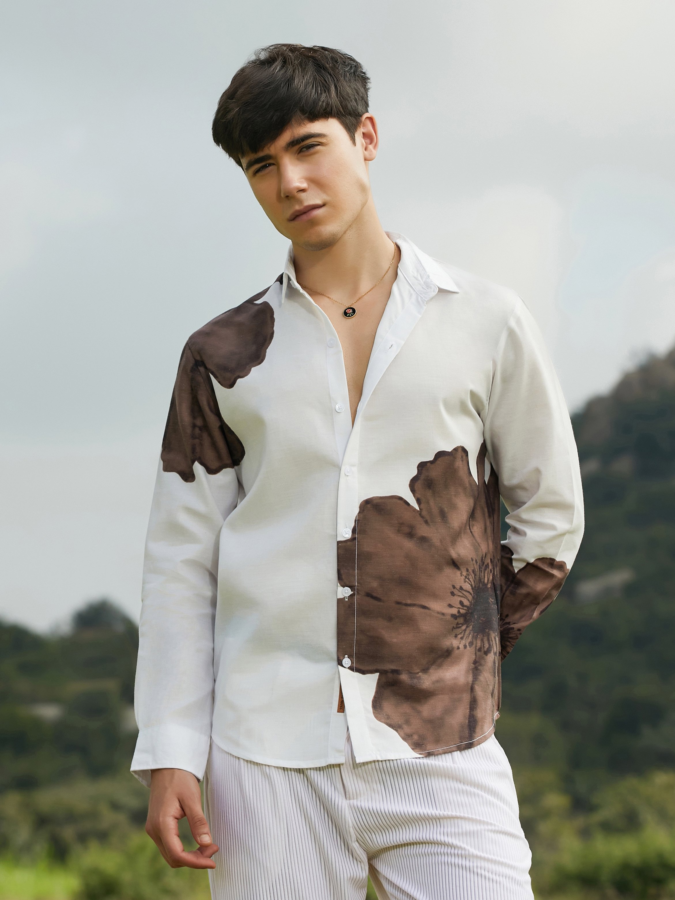 Men Floral Print Regular Fit Shirt