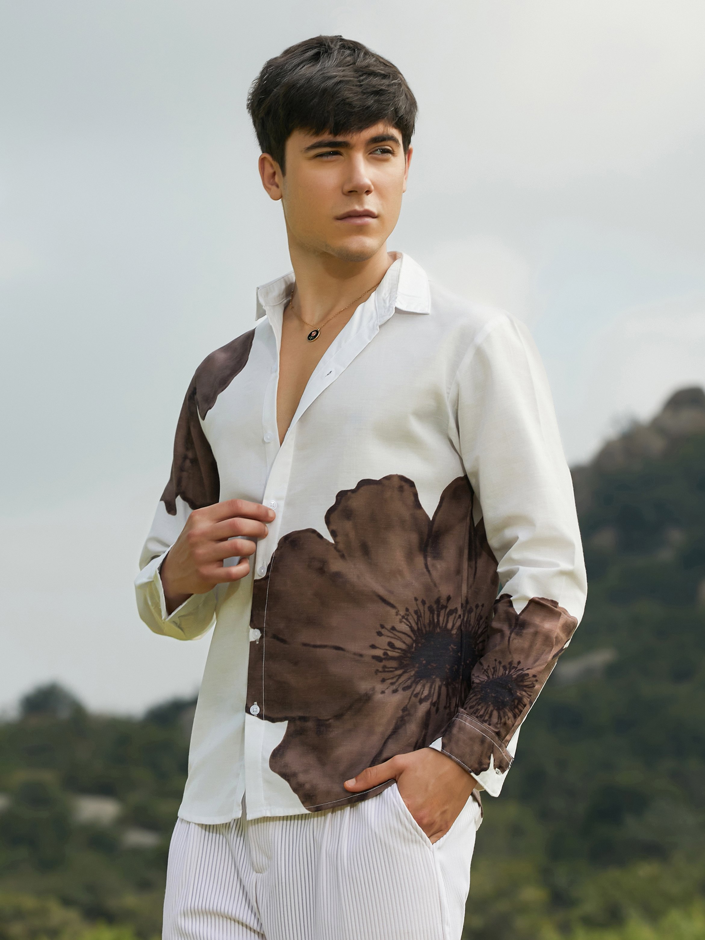 Men Floral Print Regular Fit Shirt