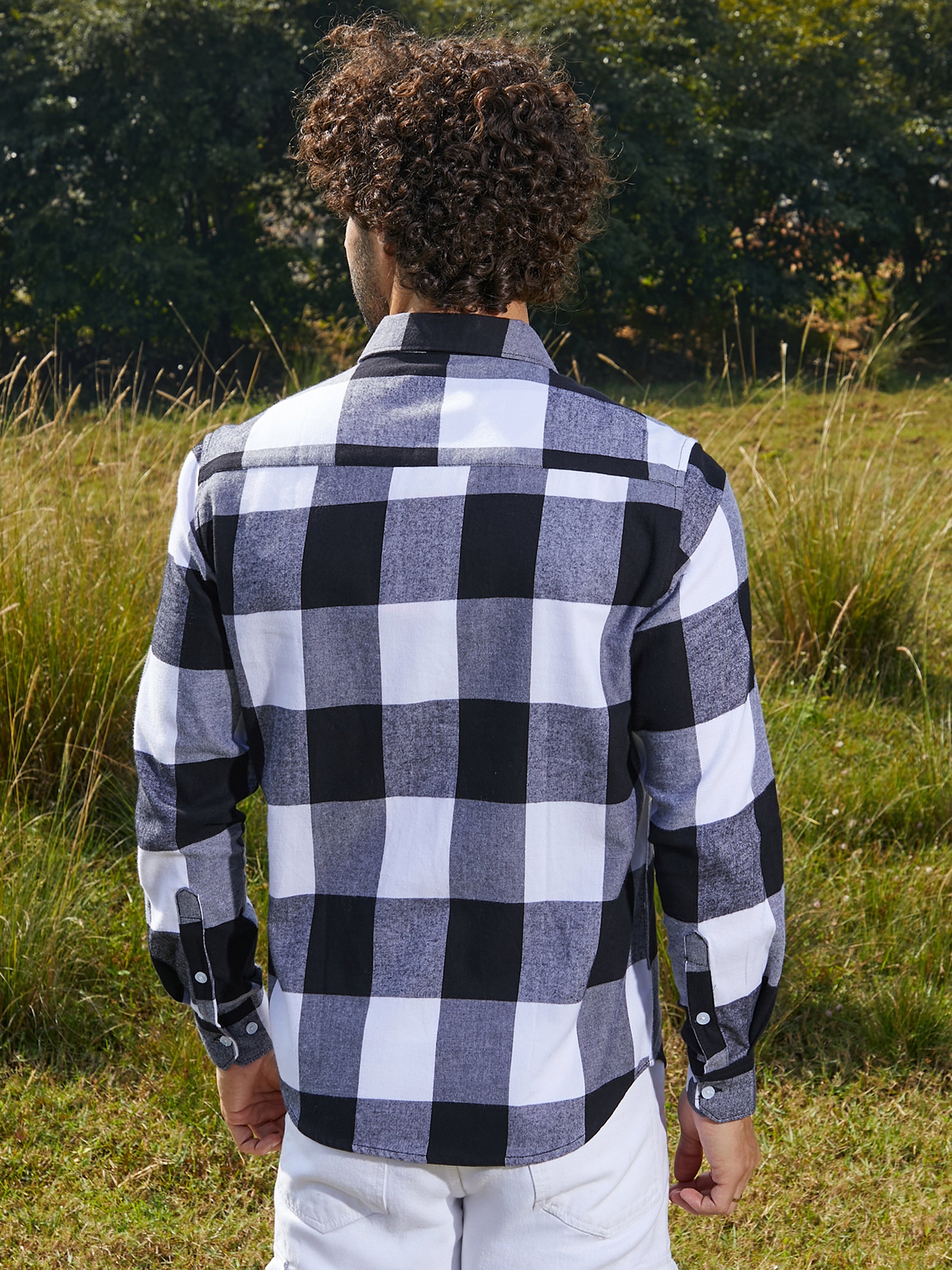 Men Prussian Blue Buffalo Utility Shirt