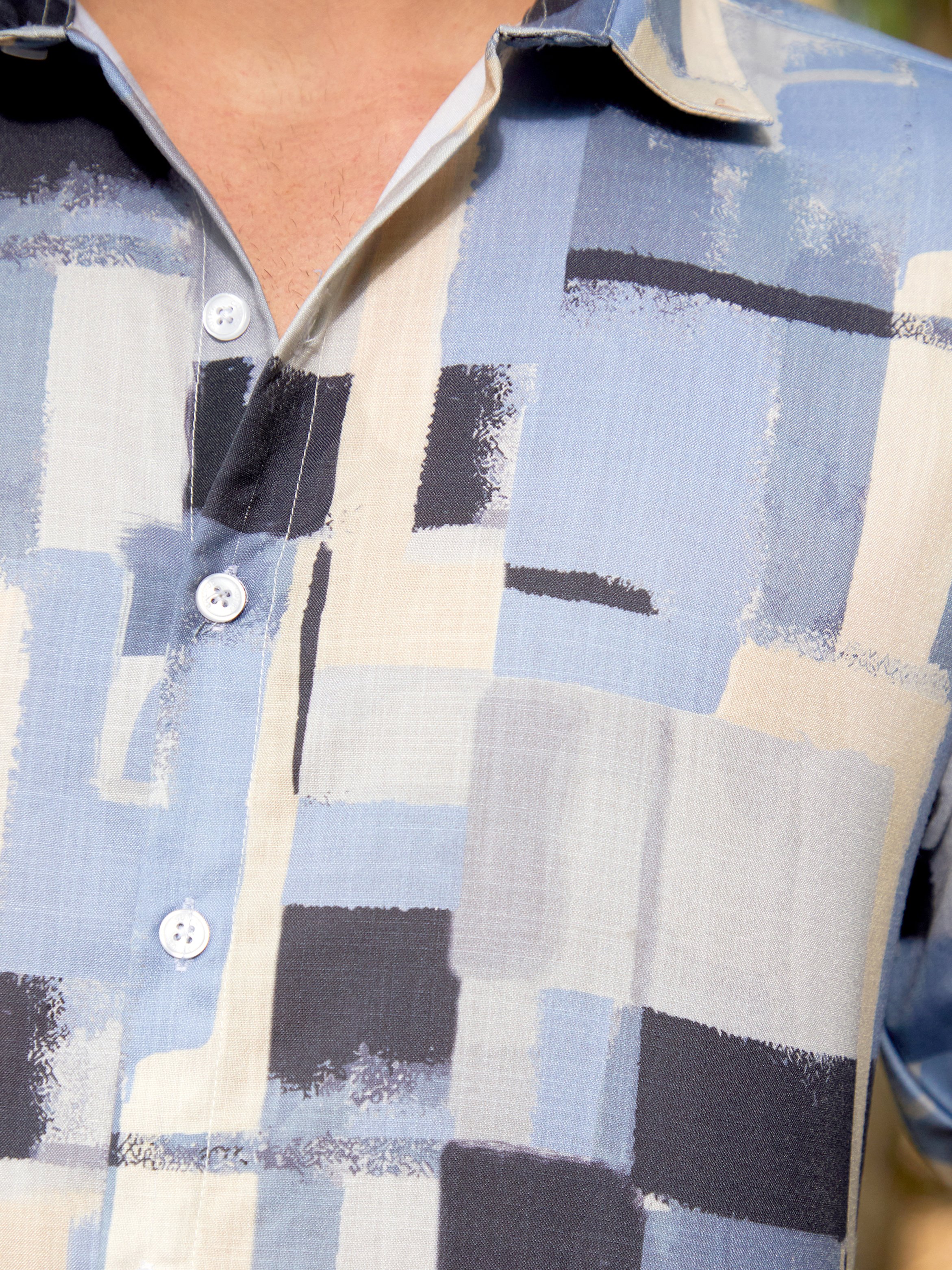 Men Abstract Print Regular Shirt