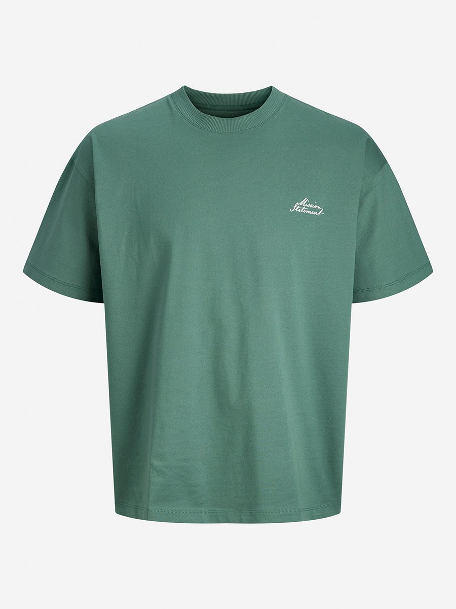Green Oversized Script Back T-Shirt