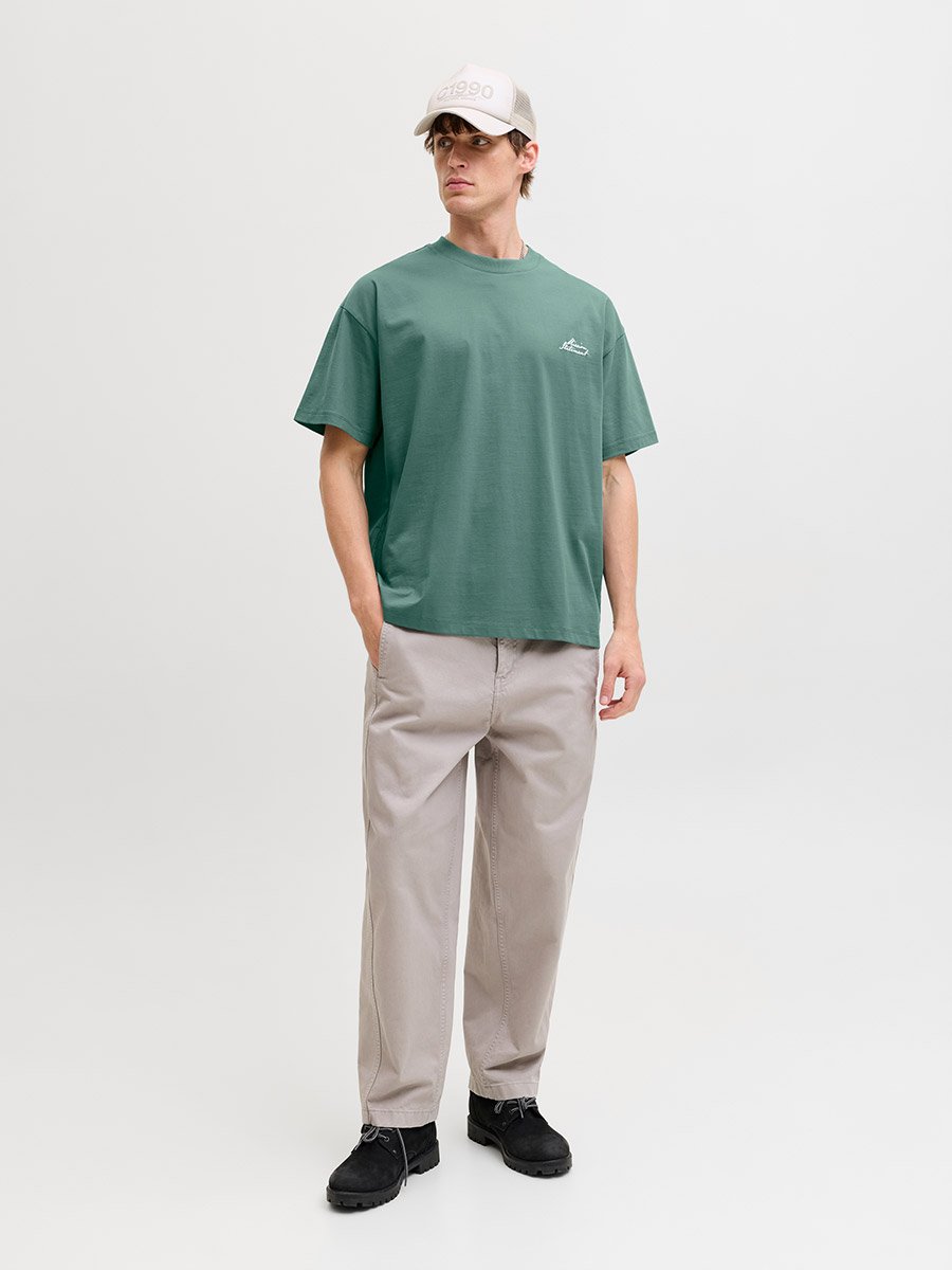 Green Oversized Script Back T-Shirt