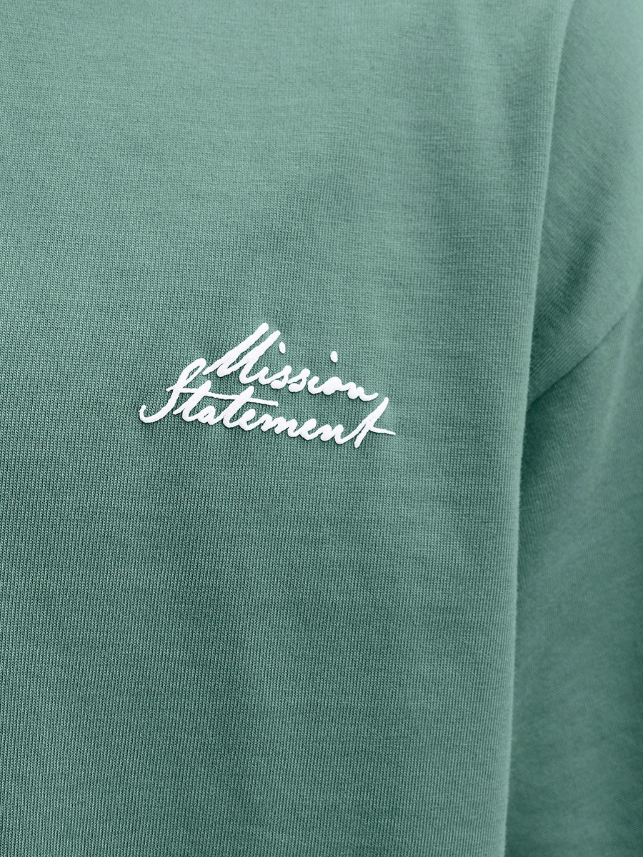 Green Oversized Script Back T-Shirt