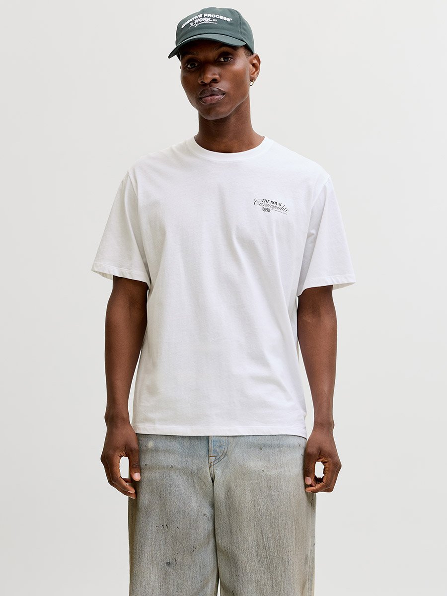 White Crew Neck Oversized T-Shirt