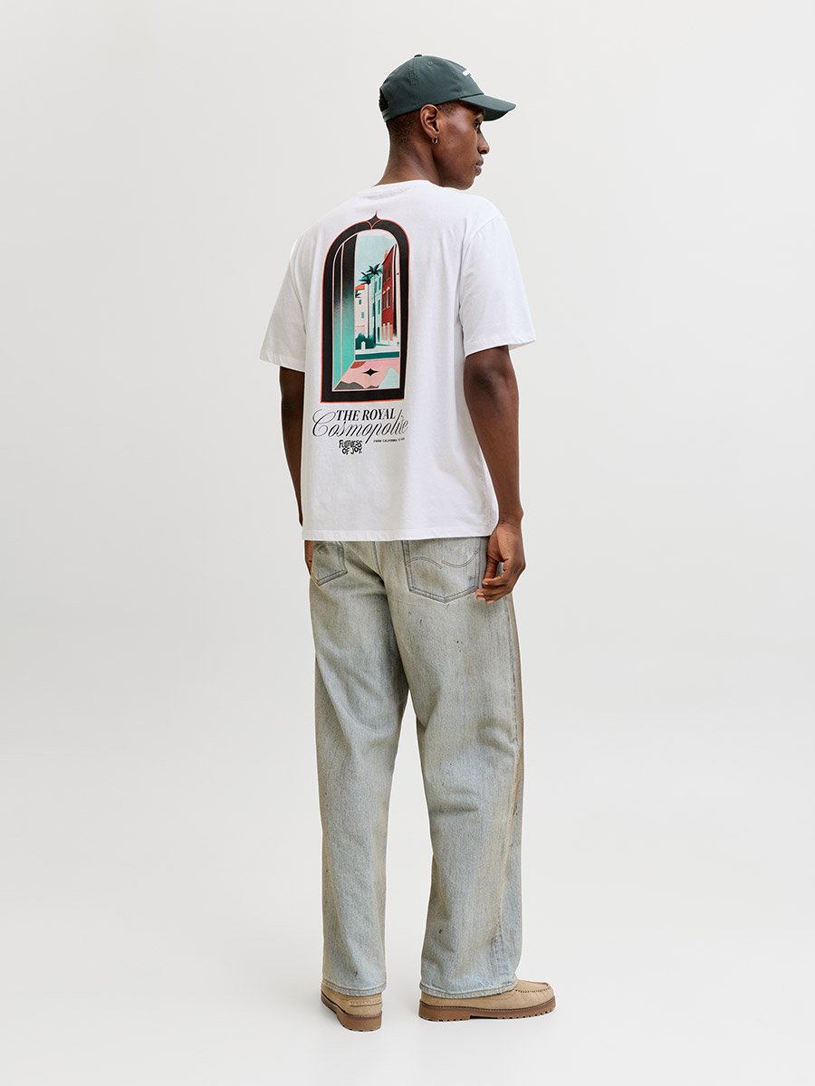 White Crew Neck Oversized T-Shirt