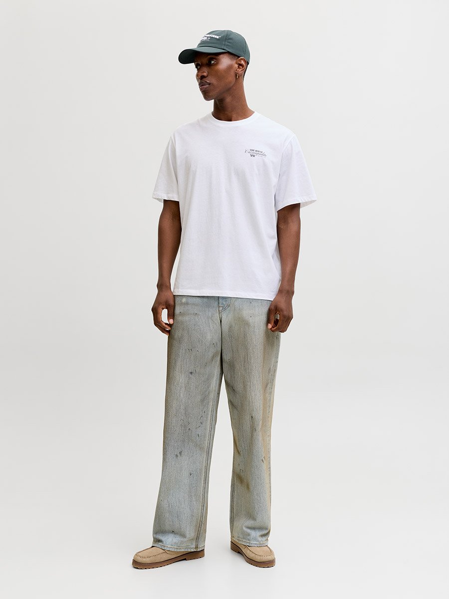 White Crew Neck Oversized T-Shirt