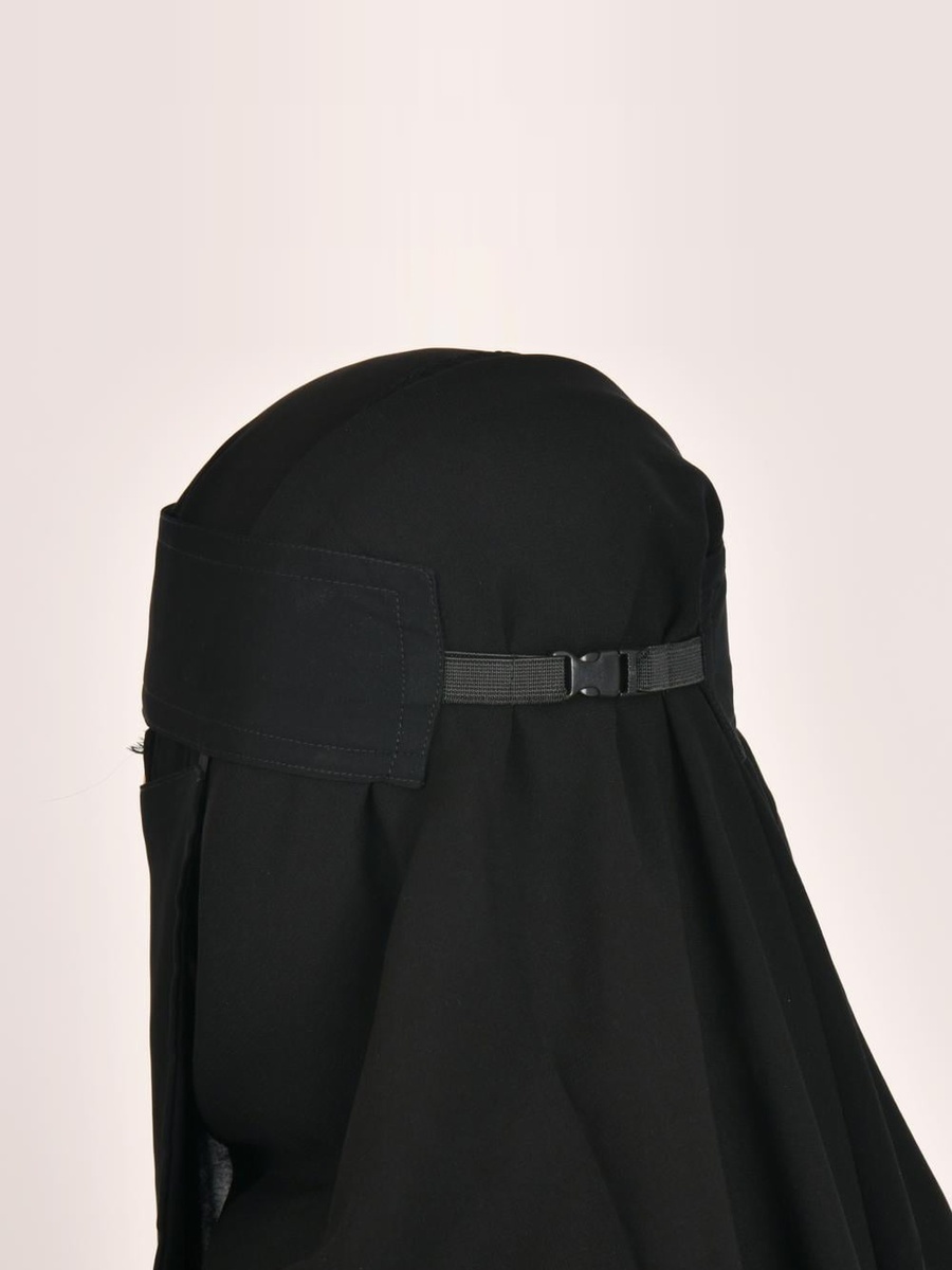 Short Niqab with Elastic Band