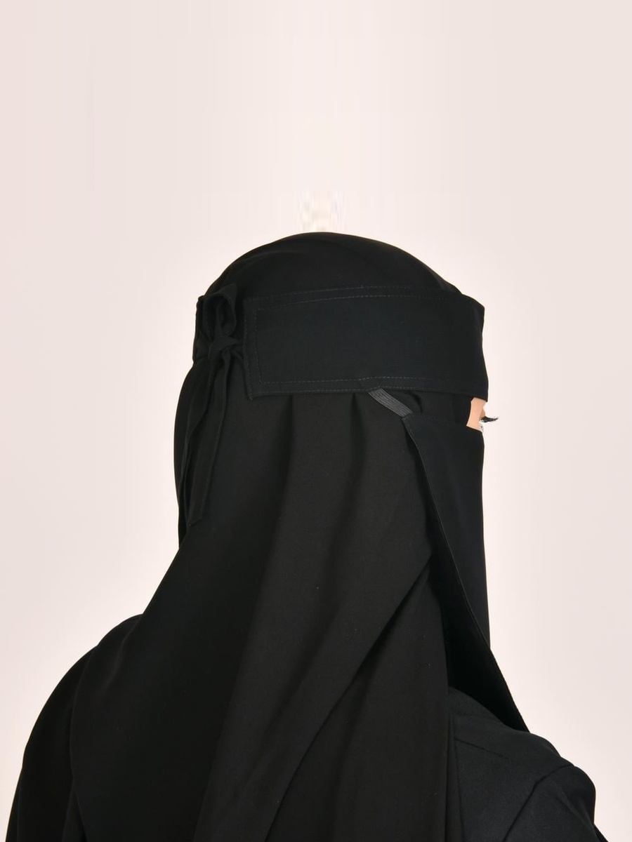 Long Niqab with Tie Closure