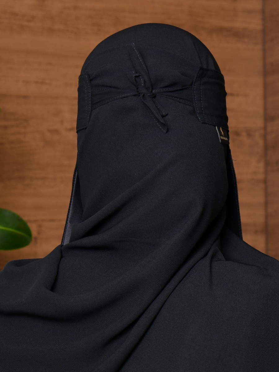 Short Niqab with Elastic Band