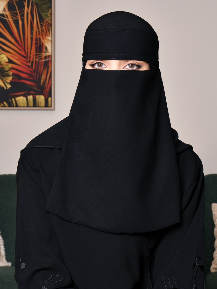 Long Niqab with Elastic Band