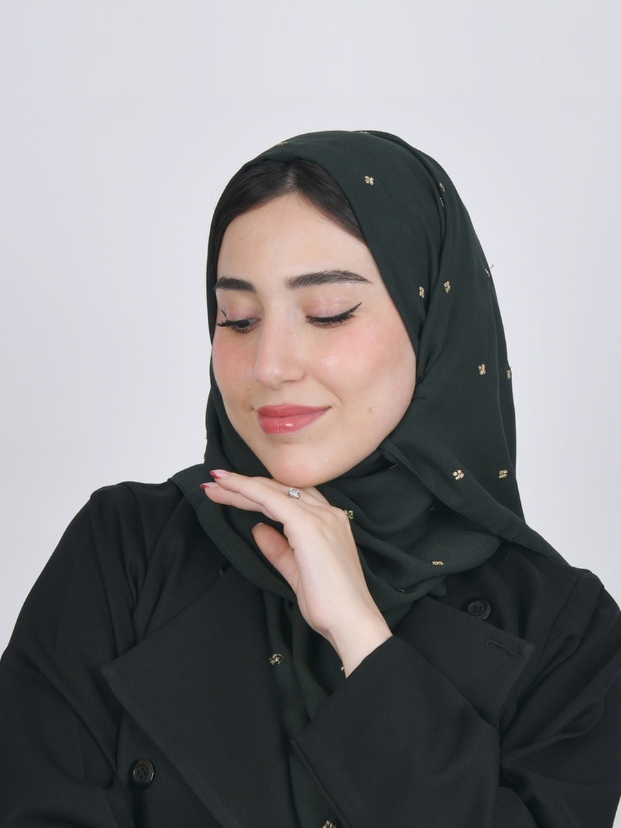 حجاب بطبعة أزهار صغيرة