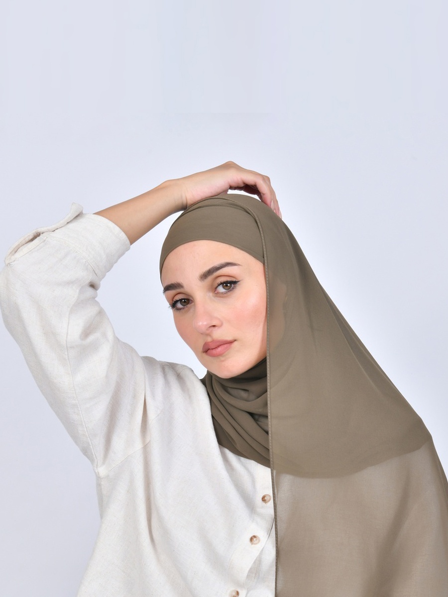 حجاب شيفون برباط إغلاق