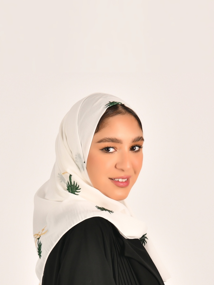Embroidered Emblem Hijab