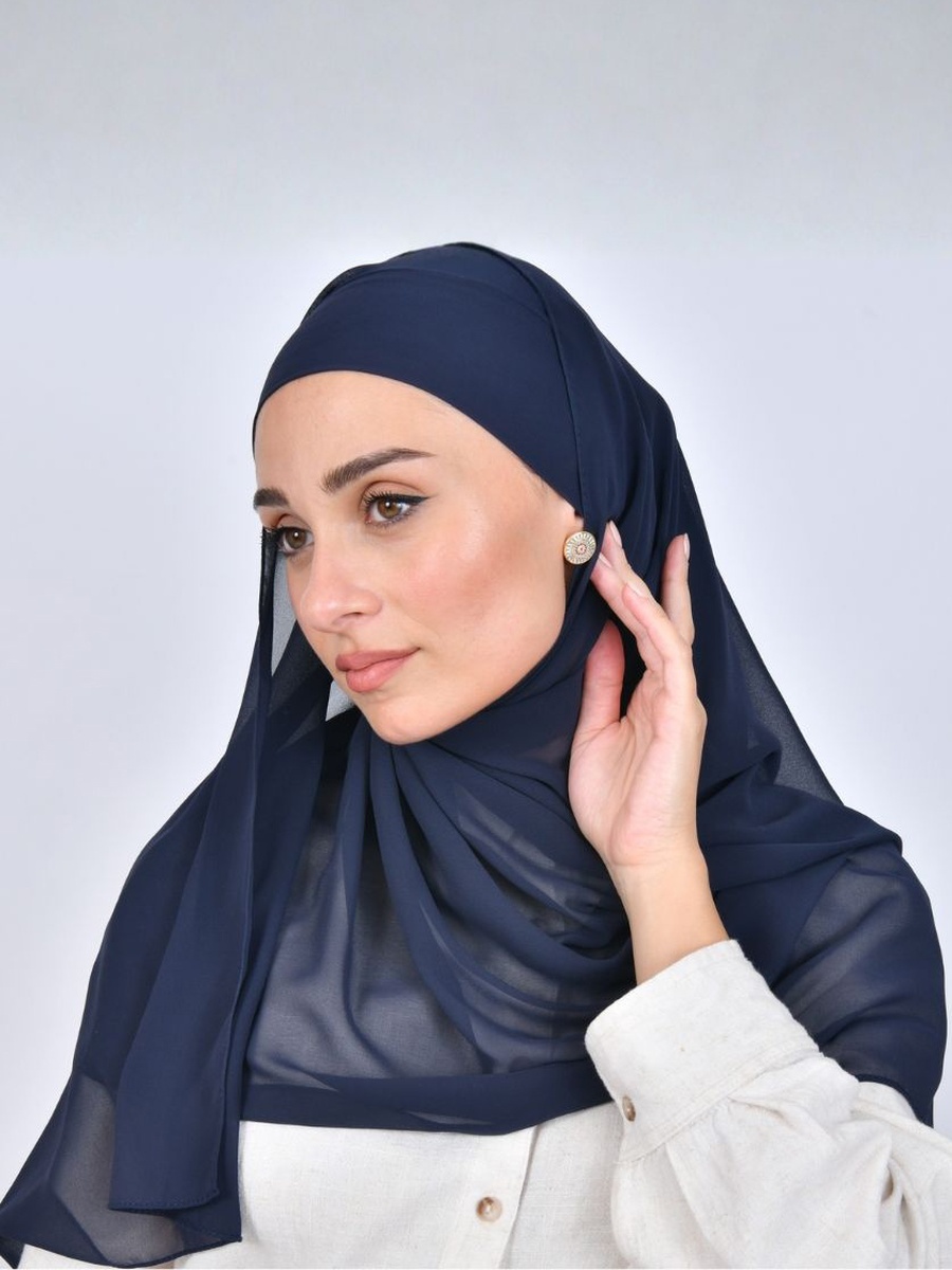 Chiffon Hijab with Tie Closure