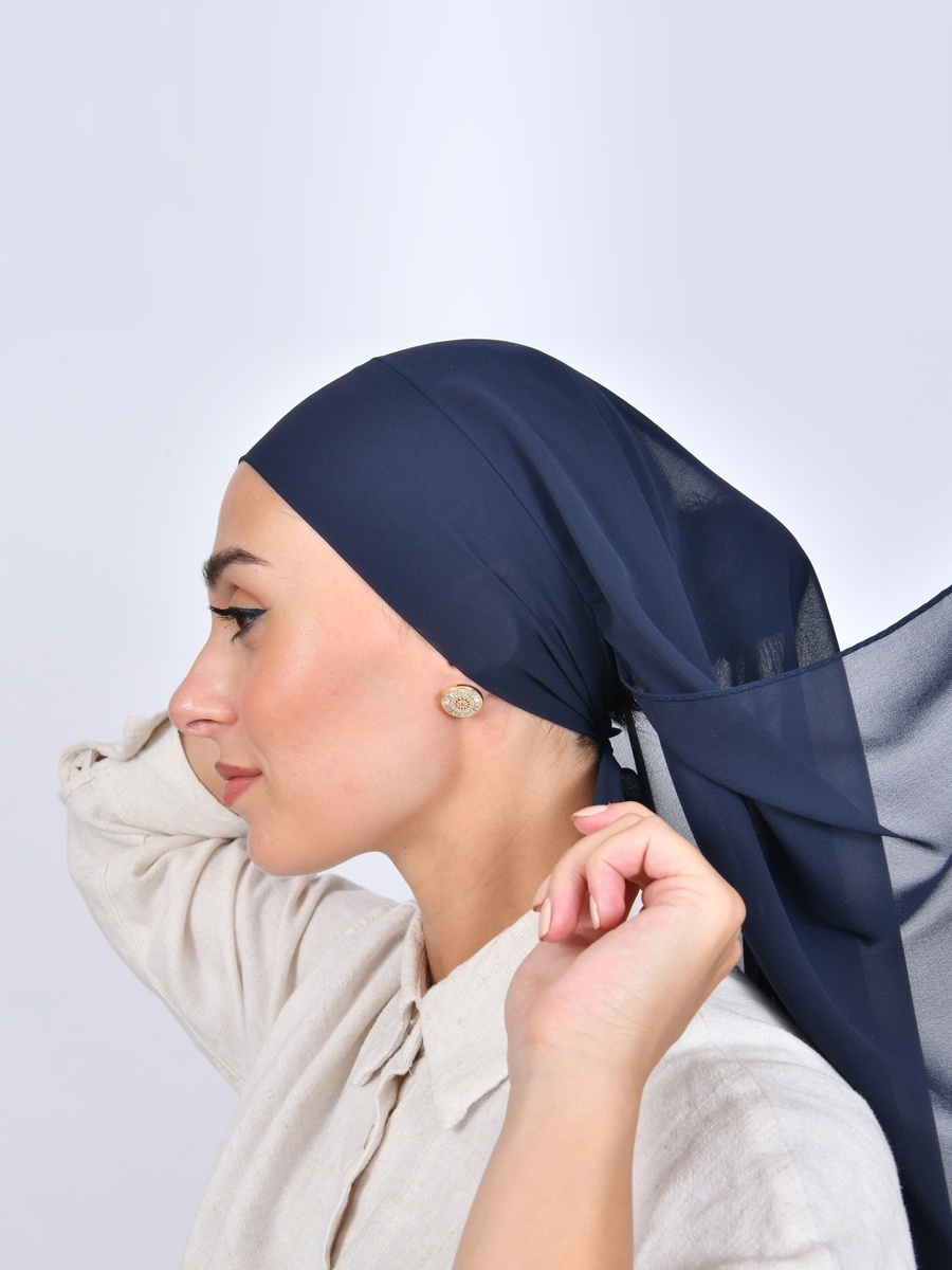 Chiffon Hijab with Tie Closure