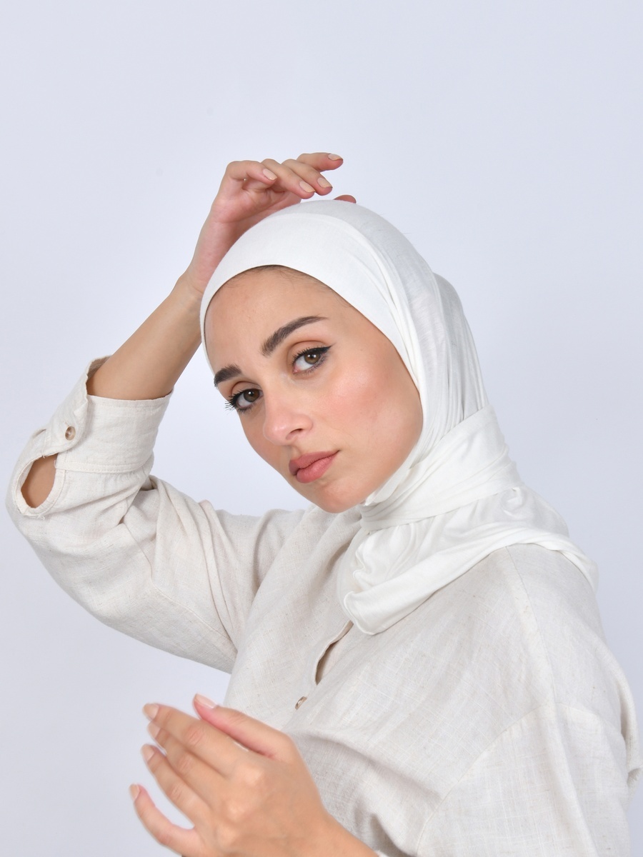 Cotton Hijab with Snap Closure