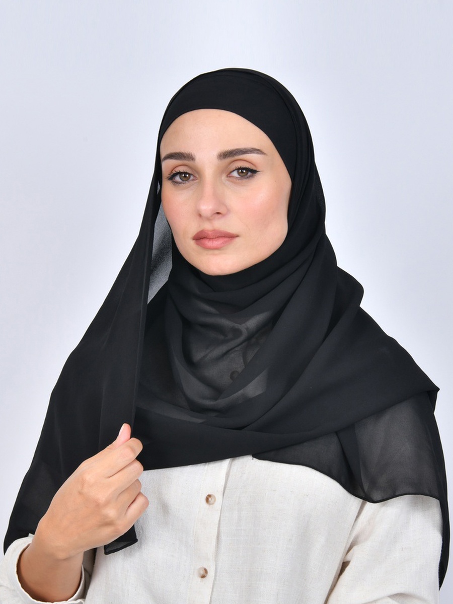 Chiffon Hijab with Tie Closure